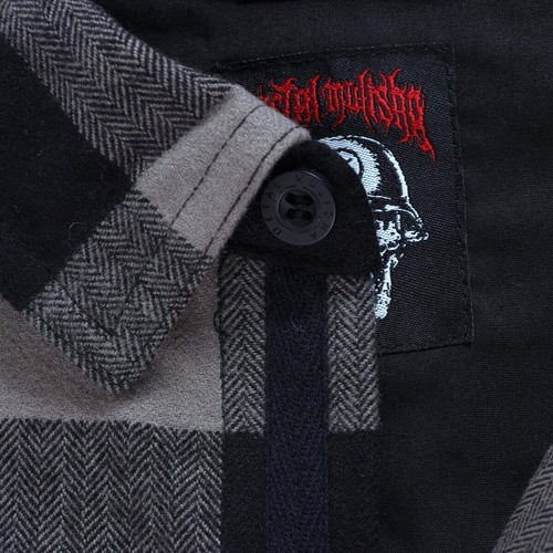 METAL MULISHA BOGAN JACKED FLANNEL BUTTON UP PLAID CHECKERED SHIRT M L 3XL - Picture 6 of 9