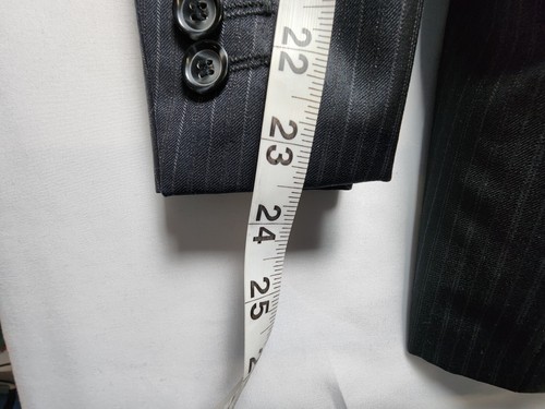 Ermenegildo Zegna Venezia 100% Wool Pinstripe Jacket Blazer Mens Size 40R - Picture 15 of 19
