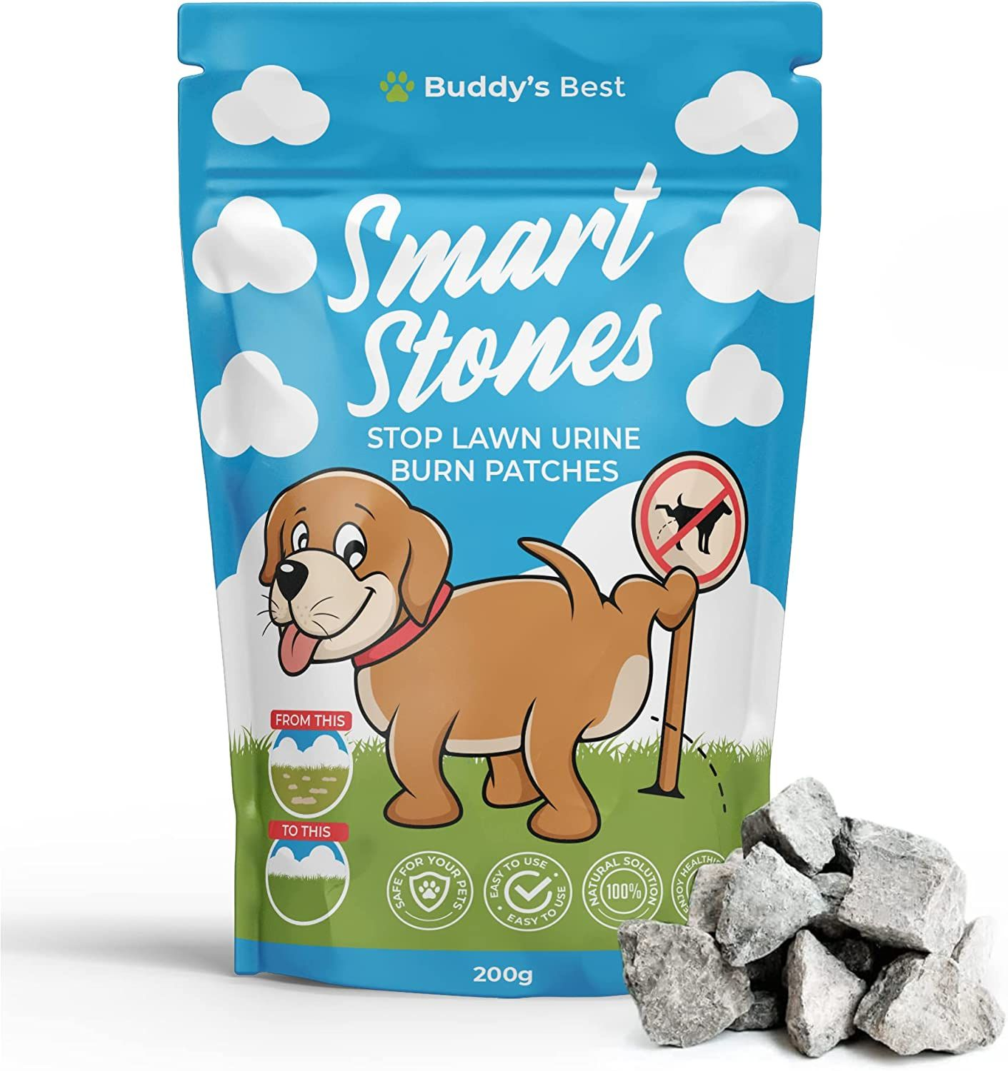 Urine Neutraliser For Lawns Prevent Urine Burn Patches Dog Rocks For Water Bowls