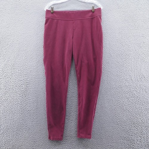 Lands End Damen Seestern Leggings Medium rot Diamanten weich Strick Pull On bequem