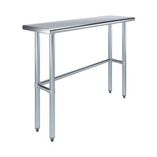 14 in. x 48 in. Stainless Steel Open Base Table  NSF Prep Metal Work Table