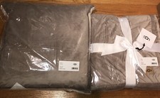 Lot 2- UGG Bliss Plush Sherpa Fleece Reversible Blanket 50x70 and Pillow 20x20