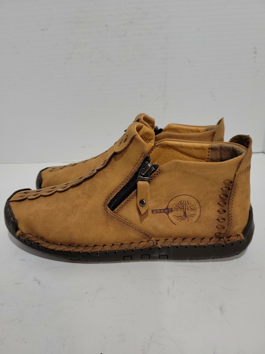MANICO♥ Menico Men's Leather Casual Soft Non-Slip Wear Resistant