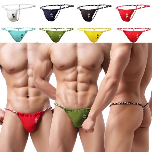 Sexy Hombres Tanga de Cuerda G Correa Japonesa Sumo T-back Lucha Interior M-2XL - Imagen 4 de 46