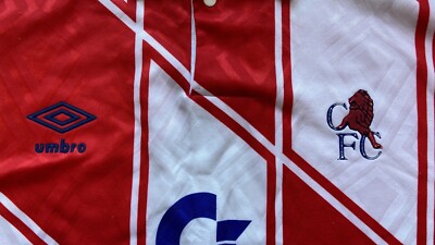 CHELSEA 1990 1992 AWAY FOOTBALL SHIRT SOCCER JERSEY UMBRO sz XL