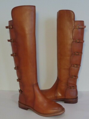 Gianni Bini Size 5.5 M KORBINN Brown Leather Knee High Boots New Womens Shoes