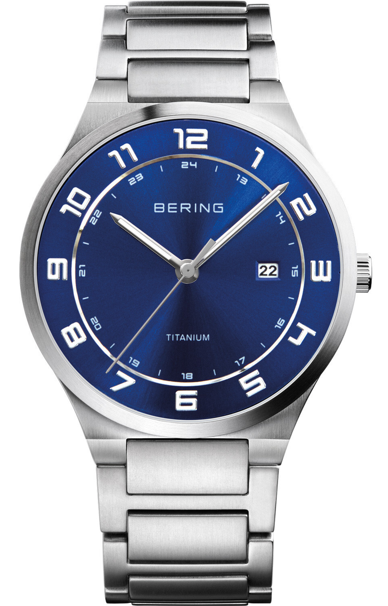 BERING Titan Titanium Classic 15139-707 Elegante Herrenuhr mit