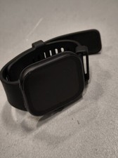 Montre Intelligente Noire D'Occasion - Fonctionne, Rayures, Pas D'Accessoires