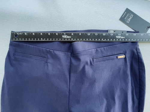 Jones New York New Pants Women's Navy Blue Pull On Stretch Slim Ankle Size 1X - Picture 7 of 13