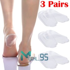 3Pair Medial Lateral Heel Wedge Silicone Insoles for O/X Type Leg Shoe Inserts