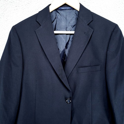 Joseph Abboud Nordstrom Boys 18R Wool Blend 2 Button Blue Suit Blazer Jacket - Picture 2 of 18