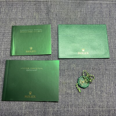 Rolex 2018 Date Just Booklets; Cardholder Set. English Version +tag 