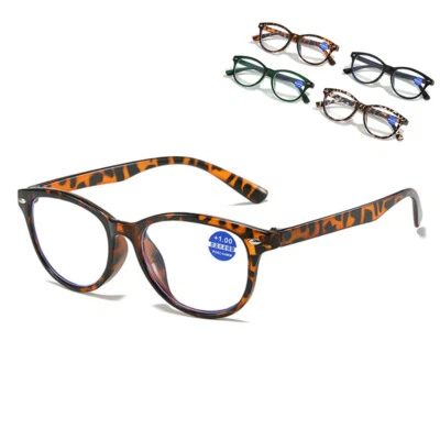 HONEY JOE Anti Blue Light Reading Glasses Men Women Presbyopia Oval Lens Retro +1.0 ~ +4.0
