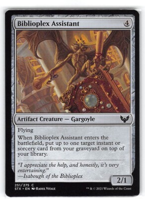 Biblioplex Assistant *Common* Magic MtG x1 Strixhaven