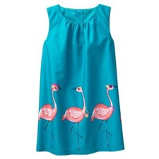 NWT Gymboree Sunny Adventure Flamingo Dress 12 18 24M 2T 3T 4T 5T Toddler Girls