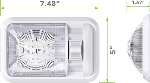 5 Pack 12V Led RV Ceiling Dome Light RV Interior Lighting for Trailer Camper wit - Picture 2 of 9