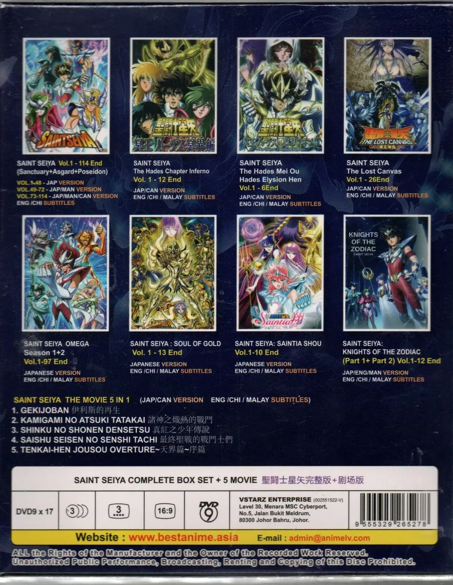 DVD Anime SAINT SEIYA OMEGA Complete Season 2 Series (1-46 End) English  Subtitle