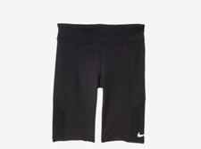 Nike Youth Girls 9  Trophy Training Bike Shorts, Black, Size L 14 , NWT