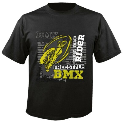 T-Shirt BMX TEAM RIDER FREESTYLE BICYCLE MOTOCROSS BONANZARAD FAHRRAD FREESTYLE