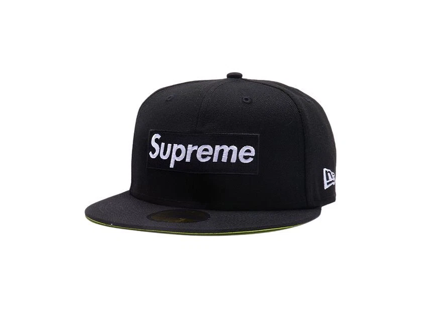 Logo Supreme No Comp Box New Era noir