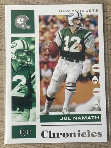 Joe Namath 2020 Panini Chronicles #75 Base Set New York Jets A7 - 第 1/2 張圖片