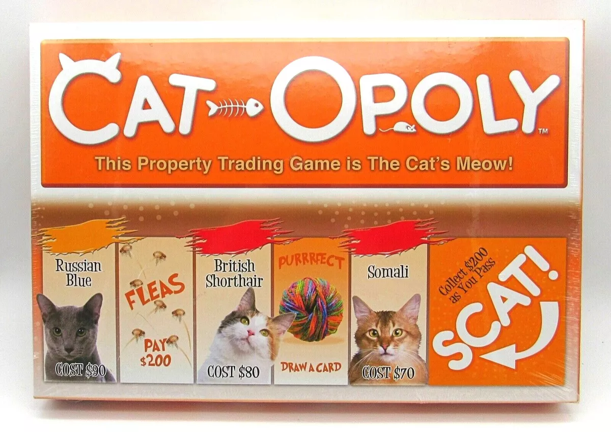 Late for the Sky Cat-Opoly Board Game 