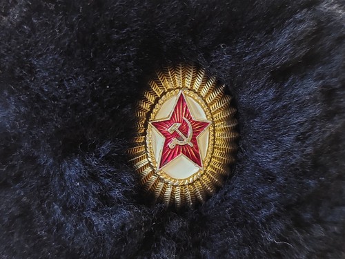 Cappello berretto invernale militare sovietico ufficiale truppe interne. Esercito URSS. Taglia 56 - Foto 4 di 22
