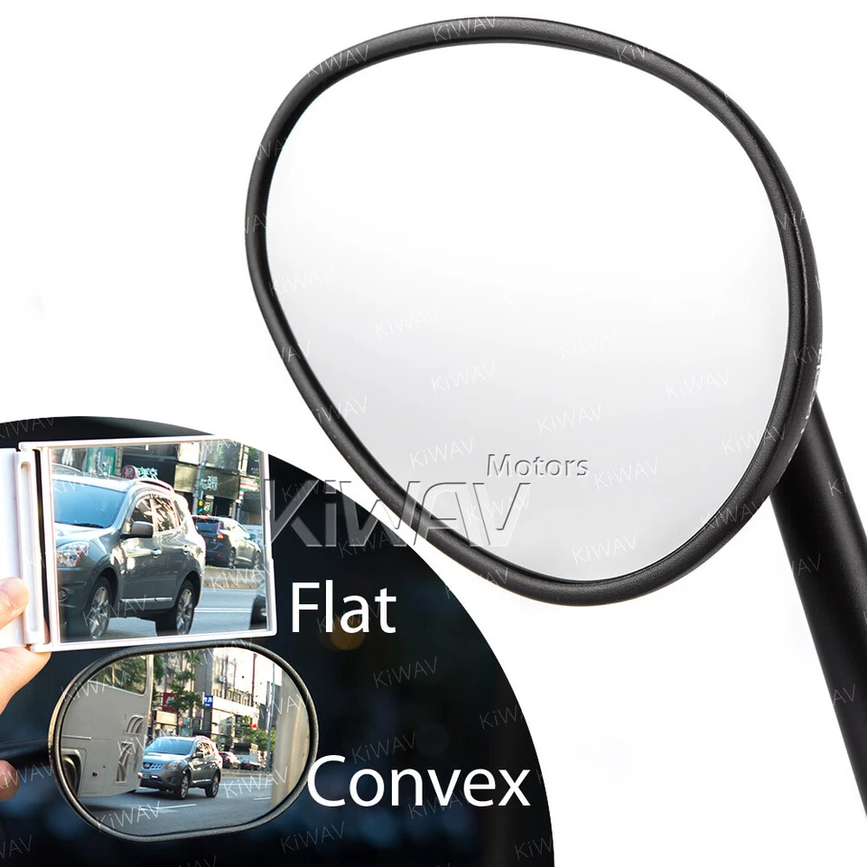 Espejos retrovisores elipse negros aluminio para Harley-Davidson Sportster Iron 833 bajos Foto 3 de 4