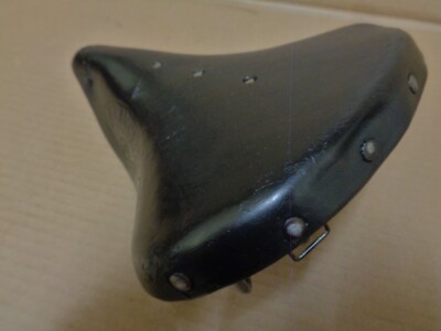 Selle Vélo Cuir Franceix N°6 Vintage - Noire, Pour Vélo De Ville - Fabriquée En France