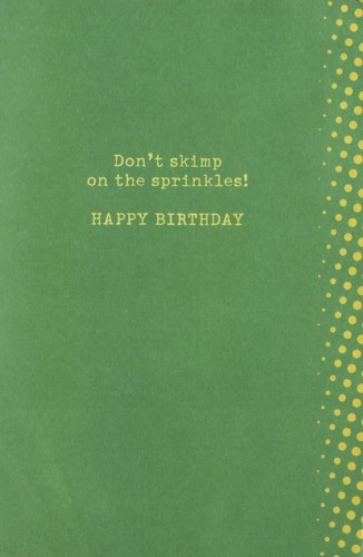 Linda Tarjeta de FELIZ CUMPLEAÑOS Helado Sprinkles por American Greetings + Sobre - Imagen 2 de 5