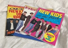 New Kids on the Block, Vintage Lot of 3 Character Bio, Poster and Story Book