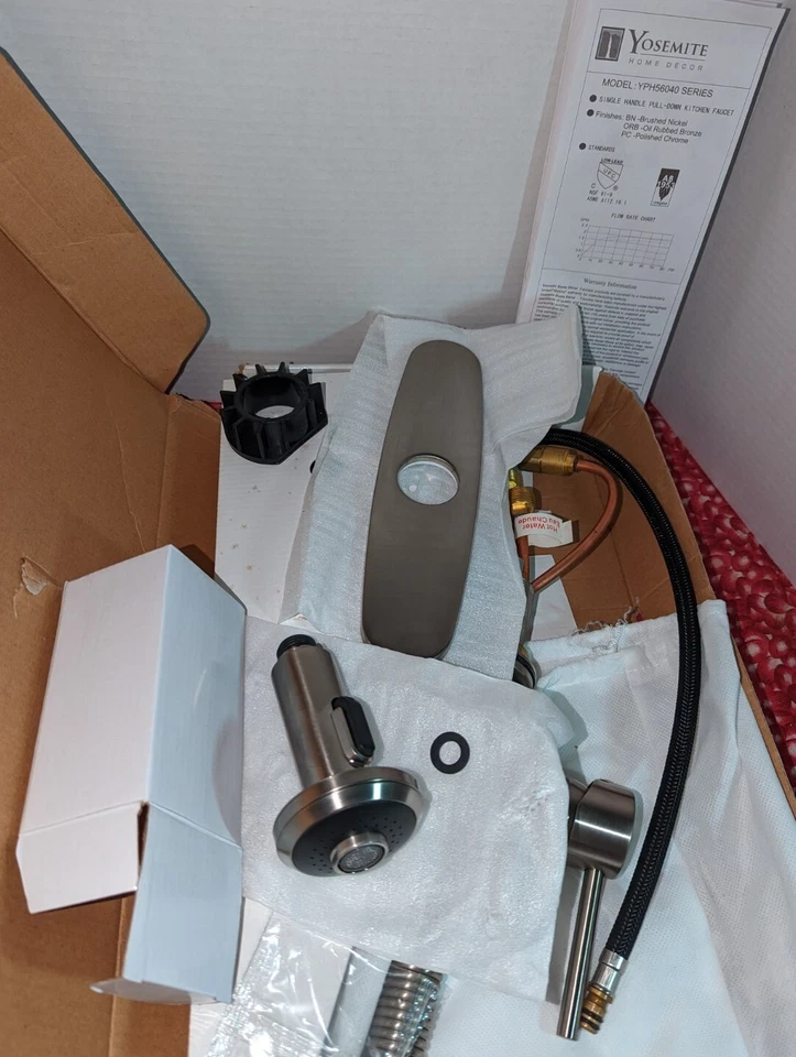 Grifo de fregadero de cocina comercial rociador de resorte de una sola manija Yosemite Foto 4 de 4