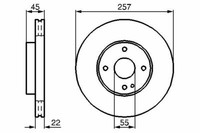 2X Bremsscheiben Vorne FüR Mazda Bosch 0986478638