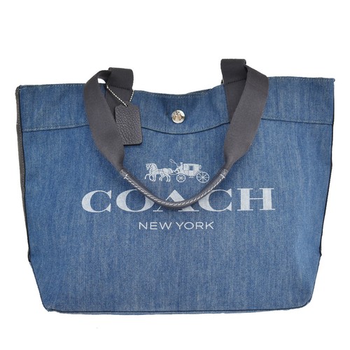 COACH Logo Shoulder Tote Bag Charm 
