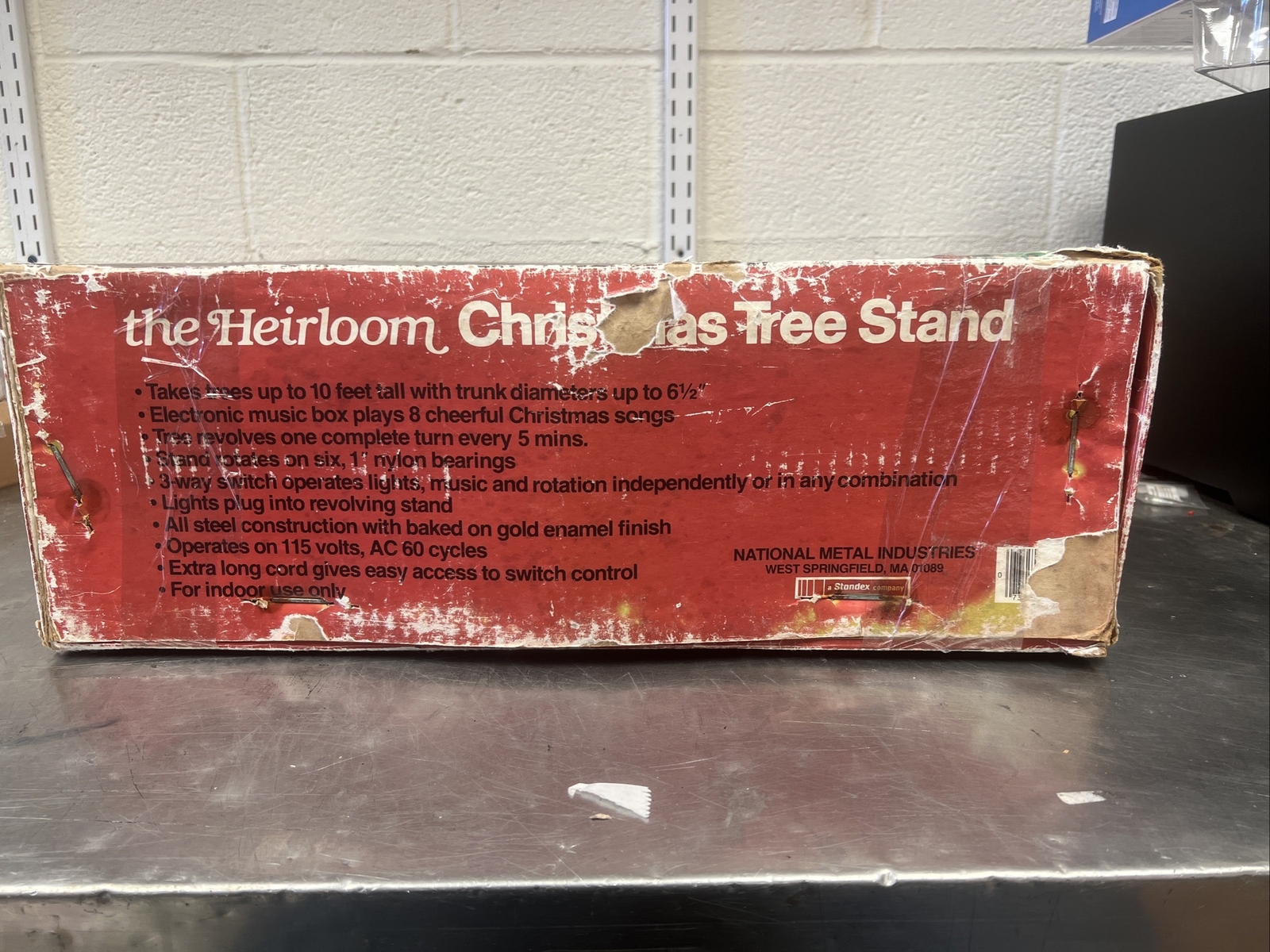 Vintage Heirloom Revolving Musical Christmas Tree Stand No. 5175 (READ