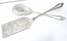 International Silver YORKSHIRE BEAD Silverplate LASAGNE and TOMATO SERVERS EXC