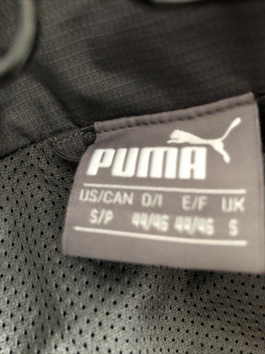 ARSENAL Football Rain Jacket Puma Grey Full Zip Hooded Training Mens Small S - Picture 7 of 9