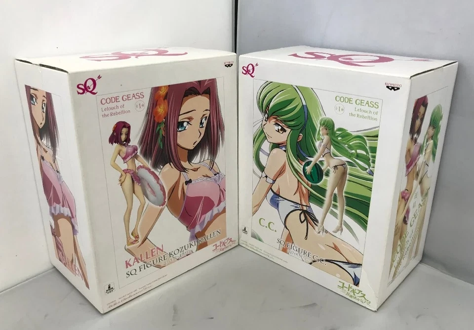 Code Geass Lelouch of the Rebellion SQ Figure C.C. & Kallen Set of 2 Banpresto - Image 2 of 4