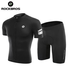 ROCKBROS Cycling Shorts/ T-Shirt Padded Quick-Dry Riding Tight Bike Shorts Set
