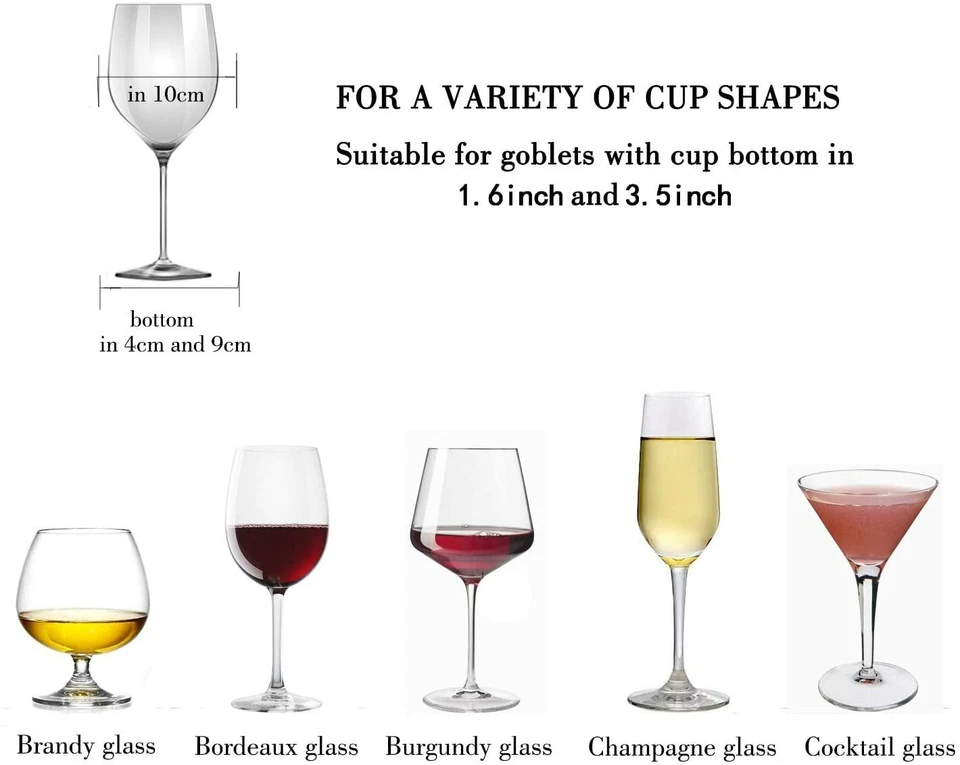 3 filas debajo del gabinete soporte para estante de copa de vino almacenamiento de vajilla para bar cocina Foto 3 de 4