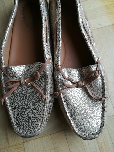 Clarks - Damen Mokassins, Gr. 37 gold, neuwertig - Bild 3 von 5