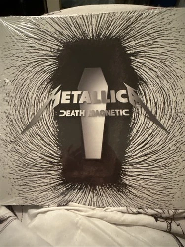 Metallica Death Magnetic Silver Lp Vinyl Record Album