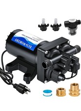 Bomba de agua de diafragma de transferencia fresca ECO-WORTHY 110V AC bajo demanda 5,5 GPM 70 PSI...