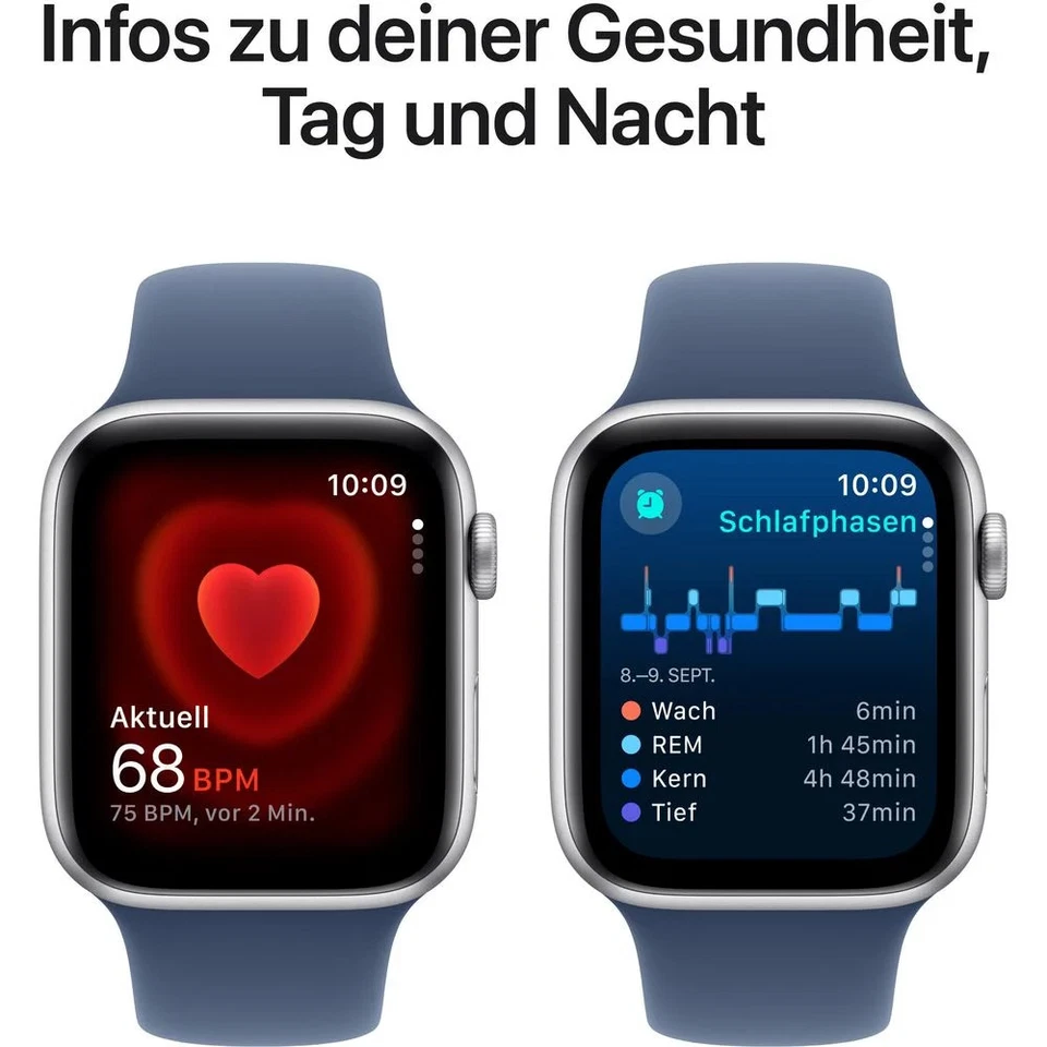 Apple Smartwatch Watch SE 44 mm Silber WLAN GPS OLED, Foto 4 von 5