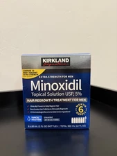 Kirkland Signature Minoxidil 5% Extra Strength for Men Hair Regrowth 6 Month