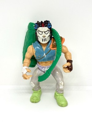 Vintage 1989 Casey Jones Teenage Mutant Ninja Turtles TMNT Figure with Bag