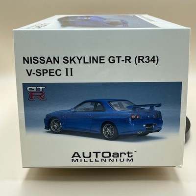 AUTOart 1/18 Nissan Skyline GT-R R34 V-Spec II Bayside Blue