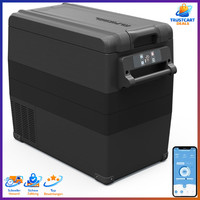 KüHlbox Kompressor 50L 12V Tragbar Gefrierbox FüR Auto Camping Schwarz -20℃ Bis