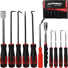 AUTOXBERT 11Pcs Carbon Steel Precision Hook and Pick Set Mechanic with... 