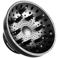 Hairizone Universal Hair Diffuser Adaptable for Blow Dryers with Shiny Black 